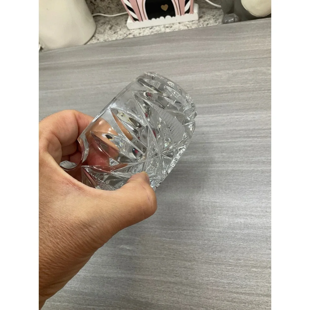 VINTAGE‎ CRYSTAL ASHTRAY HEAVY